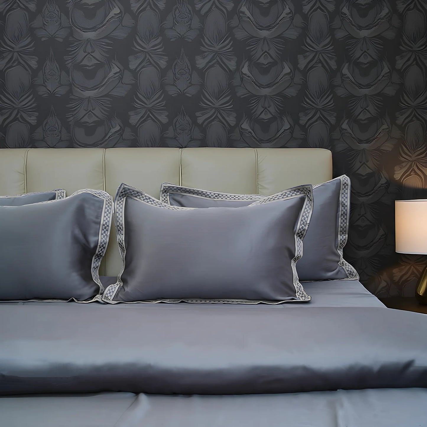 Pristine Premium Shine (300 TC) - 100% Cotton King-Size Bedsheet + 2 Pillow Covers