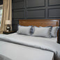 Pristine Some (300 TC) - 100% Cotton King-Size Bedsheet + 2 Pillow Covers