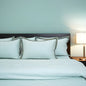 Pristine Weather Lime (300 TC) - 100% Cotton King-Size Bedsheet + 2 Pillow Covers
