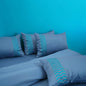 Unicorn Midnight Sky (400TC) - 100% Cotton King-Size Bedsheet + 2 Pillow Covers