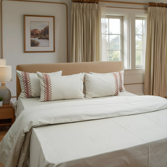 Unicorn Moonlight Dunes (400TC) - 100% Cotton King-Size Bedsheet + 2 Pillow Covers