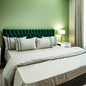 Unicorn Olive Aura (400TC) - 100% Cotton King-Size Bedsheet + 2 Pillow Covers