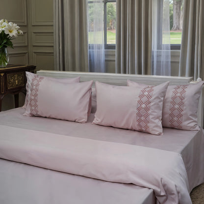 Unicorn Pink Paradise (400TC) - 100% Cotton King-Size Bedsheet + 2 Pillow Covers