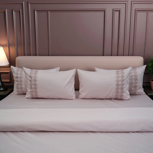 Unicorn Pink Paradise (400TC) - 100% Cotton King-Size Bedsheet + 2 Pillow Covers