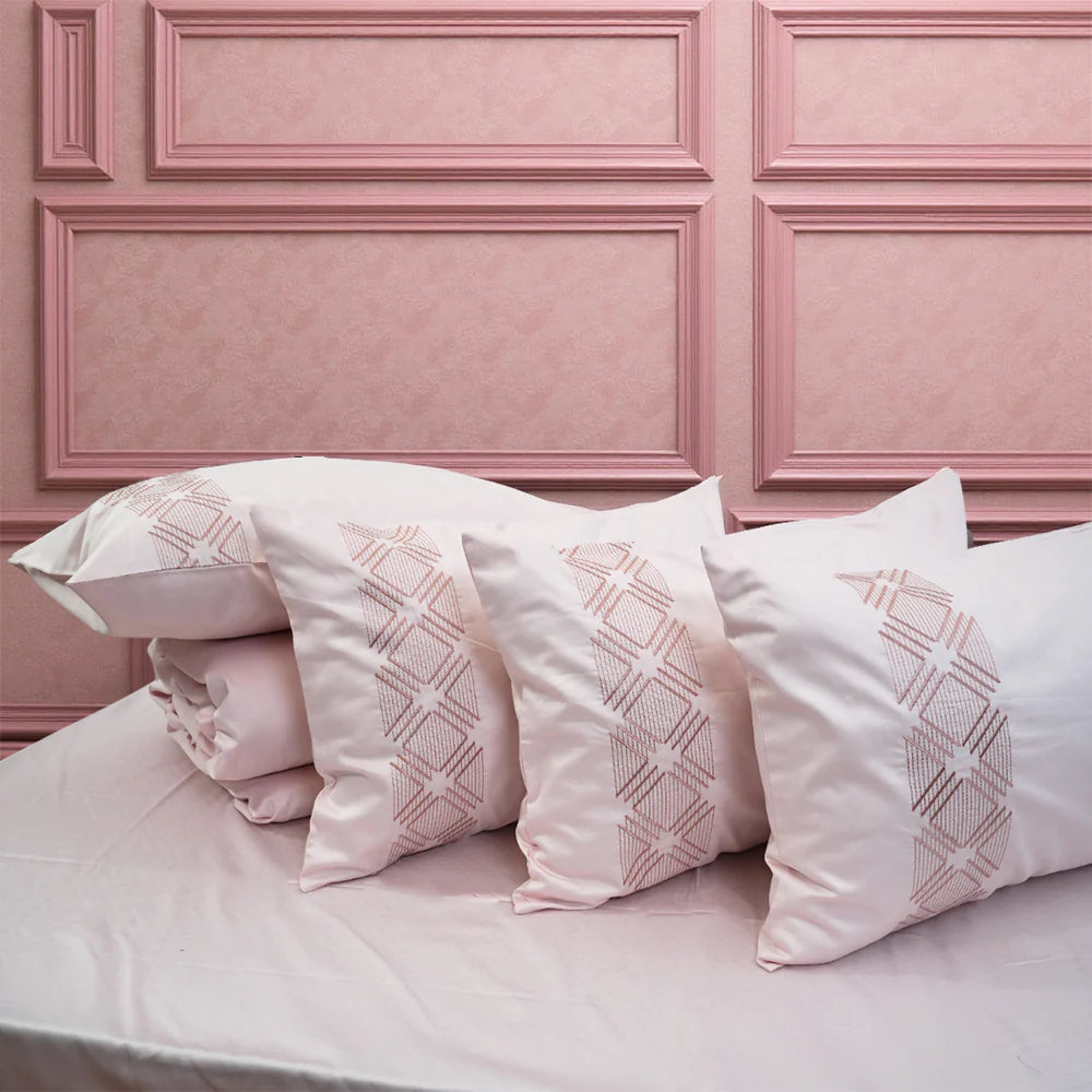 Unicorn Pink Paradise (400TC) - 100% Cotton King-Size Bedsheet + 2 Pillow Covers