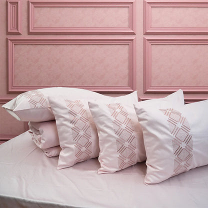Unicorn Pink Paradise (400TC) - 100% Cotton King-Size Bedsheet + 2 Pillow Covers