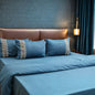 Unicorn Royal Reverie (400TC) - 100% Cotton King-Size Bedsheet + 2 Pillow Covers