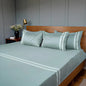 Viviz Aqua Marine (600 TC) - 100% Cotton King-Size Bedsheet + 2 Pillow Covers