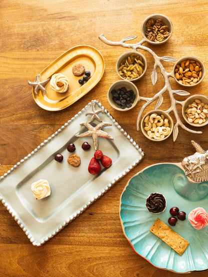 Aluminium Wavy Serving Platter (UHD)