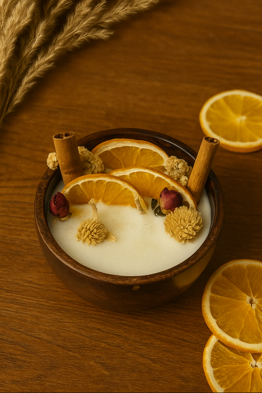 Arbour Essence 3-Inch Wooden Bark Bowl Scented Candle (FO)