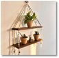 Bohemian Two-Tier Hanging Wood Shelf (RH)
