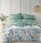 Dreamline Teal Geometric Queen Size Comforter Set - 1 Bedsheet + 2 Pillow Covers + 1 Comforter (BC) Urban Nivasa
