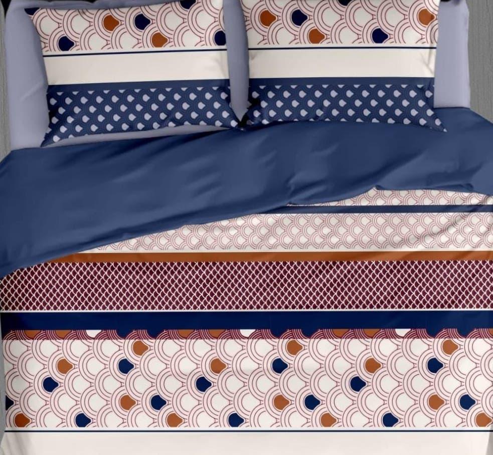 Bellezza Premium Printed Double Bedsheet Set - 110 GSM Polycotton Bedsheet + 2 Pillow Covers Urban Nivasa