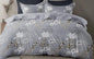 Feel Elegant Gray Floral Design Size Bedsheet Set - 120 GSM Glace Cotton Bedsheet + 2 Pillow Covers Urban Nivasa