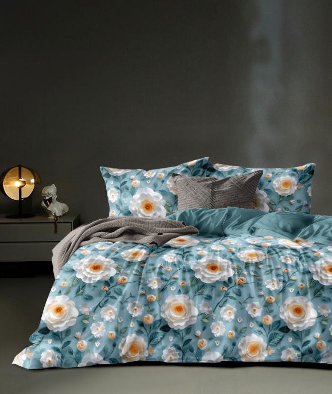 MAGIC 7D Serene Floral Super King Size Bedsheet Set - 150 GSM Glace Cotton Bedsheet + 2 Pillow Covers Urban Nivasa
